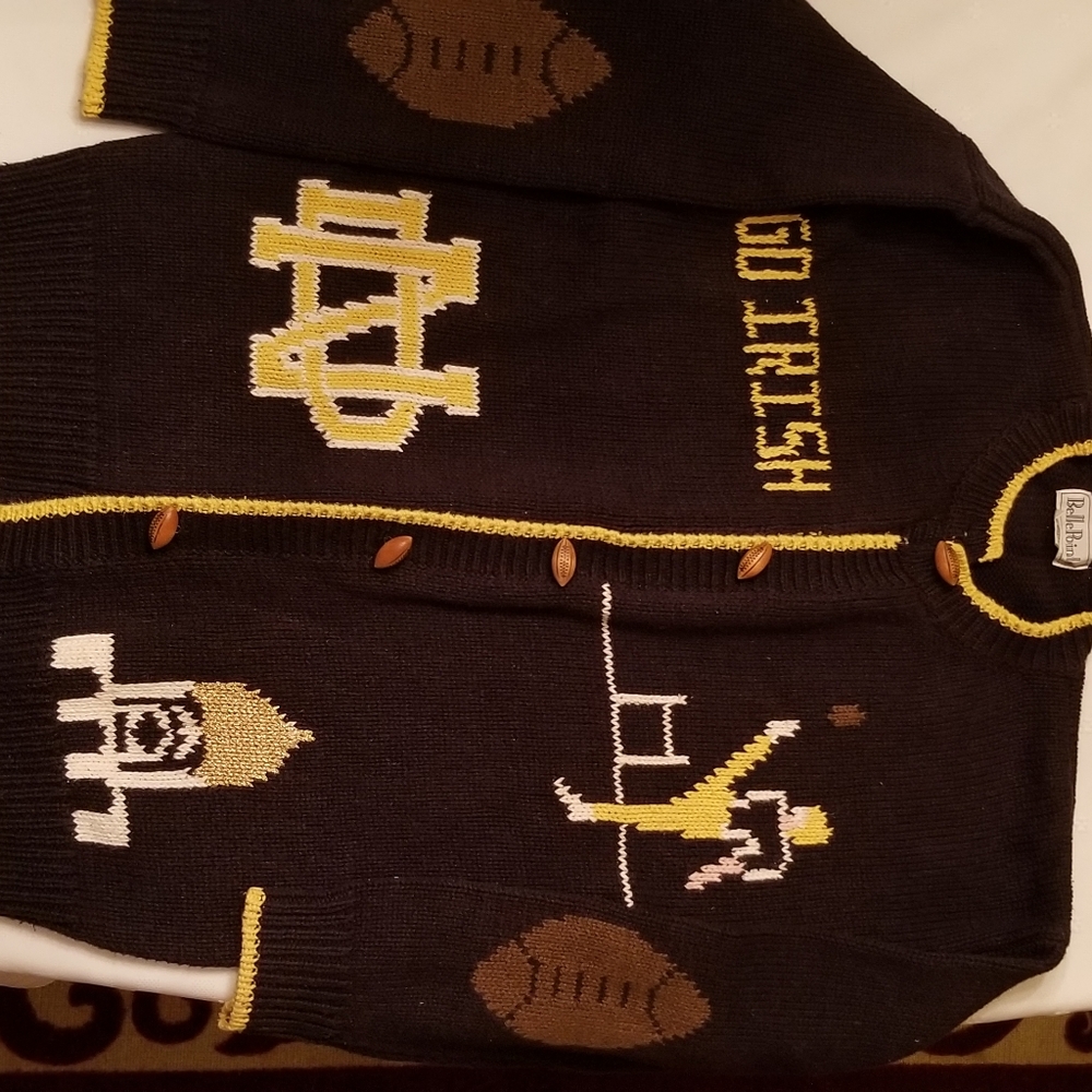 Vintage Notre Dame Fighting Irish Cardigan